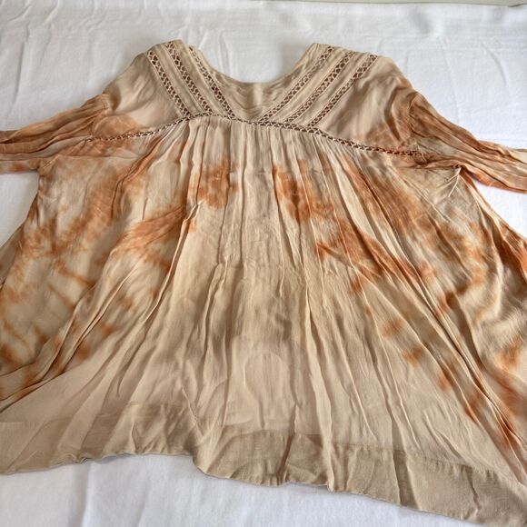 FREE PEOPLE Tie Dye Me Down Rayon Swing Top - Picture 4 of 13